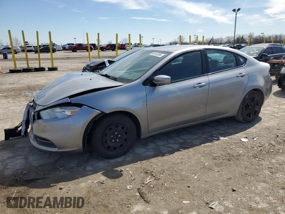 2016 Dodge Dart SE with VIN 1C3CDFAA7GD564988, listed as a Copart auction lot 49410395 with 96,398 mi miles and Salvage Title. Bid and sale history available at carsss.com. Image 1.