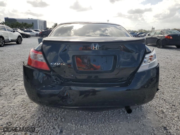 2010 Honda Civic Cpe LX with VIN 2HGFG1B63AH528482, listed as a Copart auction lot 52070465 with 160,574 mi miles and Salvage Title. Bid and sale history available at carsss.com. Image 6.
