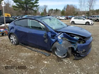 2024 Tesla Model Y Long Range with VIN 7SAYGDEE6RF036075, listed as a Copart auction lot 51275845 with Not Provided miles and Salvage Title. Bid and sale history available at DreamBid. Image 4.