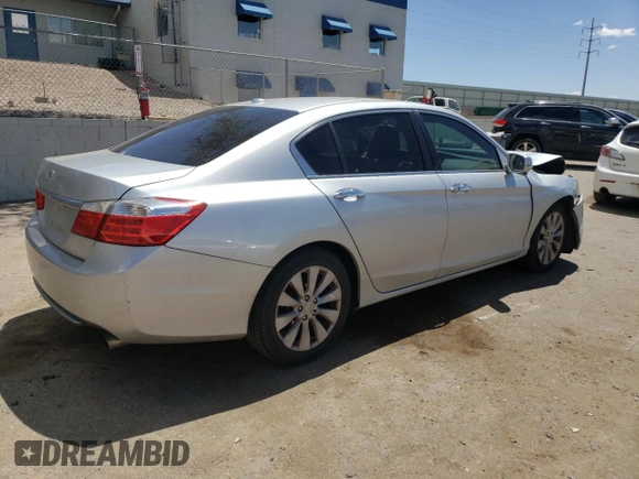 2015 Honda Accord EX-L with VIN 1HGCR2F83FA120987, listed as a Copart auction lot 55262705 with 199,295 mi miles and Salvage title. Bid and sale history available at DreamBid. Image 3.