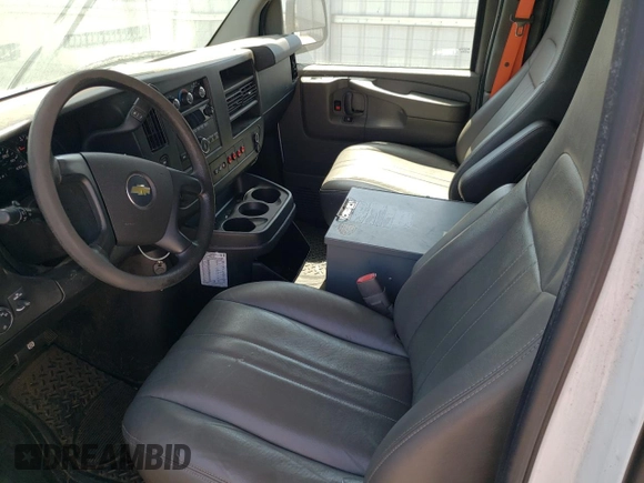2014 Chevrolet Express Cargo Van with VIN 1GCWGFCB0E1133140, listed as a Copart auction lot 45433475 with 63,580 mi miles and Clean Title. Bid and sale history available at carsss.com. Image 8.