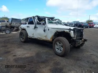 2017 Jeep Wrangler Unlimited Sahara with VIN 1C4BJWEG2HL517759, listed as a IAAI auction lot 41969322 with 0 mi miles. Bid and sale history available at carsss.com. Image 1.