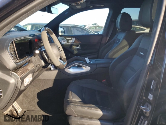 2024 Mercedes-Benz GLE 53 AMG with VIN 4JGFB6BB9RB159263, listed as a Copart auction lot 80244334 with 7,593 mi miles and Salvage title. Bid and sale history available at DreamBid. Image 7.
