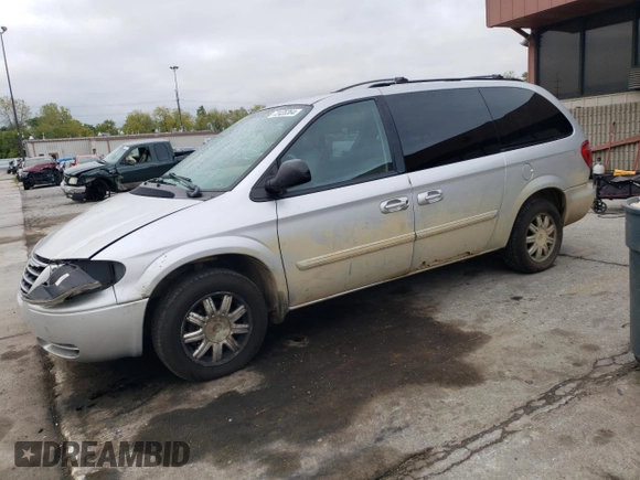 2007 Chrysler Town & Country LWB Touring with VIN 2A4GP54L07R281688, listed as a Copart auction lot 89054885 with 222,047 mi miles and Non Repairable. Bid and sale history available at carsss.com. Image 1.