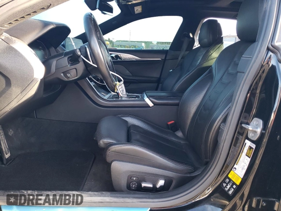 2020 BMW 8 Series 840i with VIN WBAGV4C06LCE28998, listed as a Copart auction lot 48566634 with 54,946 mi miles and Salvage title. Bid and sale history available at DreamBid. Image 7.