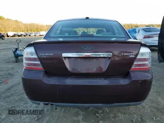 2009 Ford Taurus Limited with VIN 1FAHP28W49G111924, listed as a Copart auction lot 43807235 with 0 mi miles and Salvage Title. Bid and sale history available at carsss.com. Image 6.