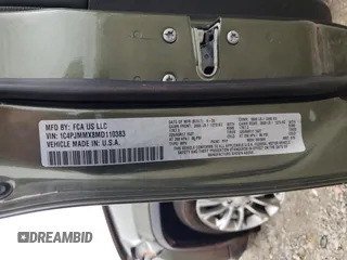2021 Jeep Cherokee Latitude Lux with VIN 1C4PJMMX8MD110383, listed as a Copart auction lot 50702295 with 67,941 mi miles and Salvage Title. Bid and sale history available at DreamBid. Image 14.