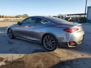 2017 Infiniti Q60 Red Sport 400 with VIN JN1FV7EK4HM610120, listed as a Copart auction lot 36831923 with 42,484 mi miles and . Bid and sale history available at carsss.com. Image 2.