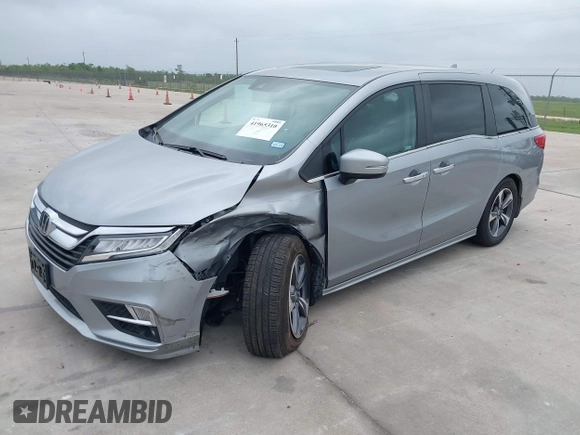 2019 Honda Odyssey Touring with VIN 5FNRL6H89KB045003, listed as a IAAI auction lot 41965310 with 69,043 mi miles. Bid and sale history available at carsss.com. Image 18.