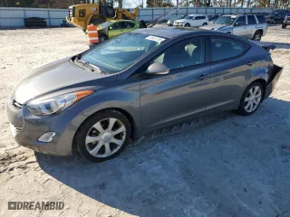 2013 Hyundai Elantra Limited with VIN 5NPDH4AE2DH236881, listed as a Copart auction lot 47651755 with 96943 miles and Salvage Title. Bid and sale history available at carsss.com. Image 1.