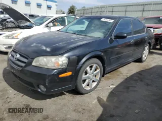 2003 Nissan Maxima GLE z VIN JN1DA31AX3T419647, wystawiony jako Copart lot #75711254 z przebiegiem 182 703 mil mil oraz Szkoda całkowita • Salvage title. Historia ofert i sprzedaży dostępna na DreamBid. Obrazek 1.