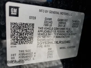 2020 Cadillac Escalade ESV Luxury z VIN 1GYS3HKJXLR122461, wystawiony jako Copart lot #50350175 z przebiegiem 172 411 mil mil oraz Czysty tytuł • Clean title. Historia ofert i sprzedaży dostępna na DreamBid. Obrazek 13.