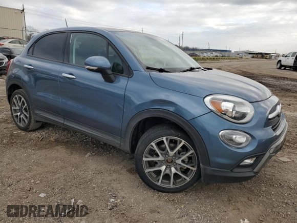 2018 FIAT 500X Urbana Edition with VIN ZFBCFXCB8JP653463, listed as a Copart auction lot 41376325 with 57,418 mi miles and Salvage Title. Bid and sale history available at carsss.com. Image 4.