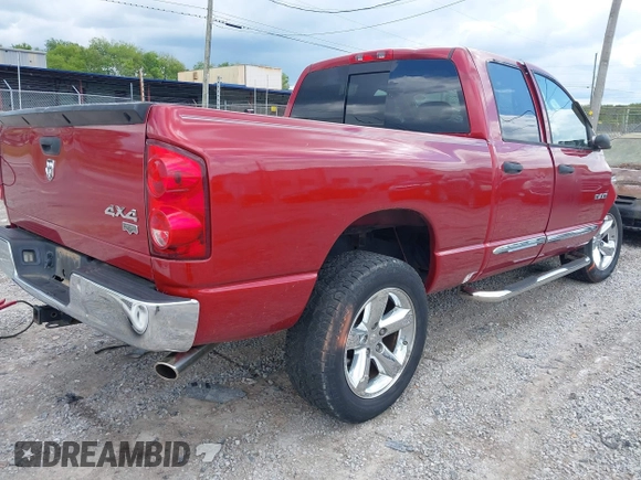 2008 Dodge 1500 SLT with VIN 1D7HU18208S534284, listed as a IAAI auction lot 42010789 with 184,530 mi miles. Bid and sale history available at carsss.com. Image 4.