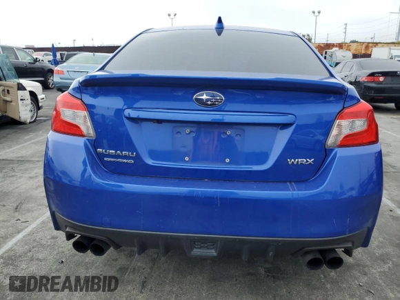2017 Subaru WRX Limited with VIN JF1VA1J6XH9815475, listed as a Copart auction lot 50603045 with 56,608 mi miles and Salvage Title. Bid and sale history available at carsss.com. Image 6.