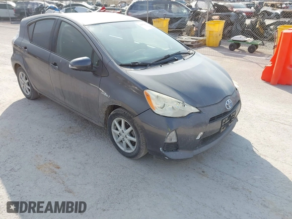 2013 Toyota Prius One with VIN JTDKDTB32D1553545, listed as a IAAI auction lot 41697614 with 157,945 mi miles and . Bid and sale history available at carsss.com. Image 1.