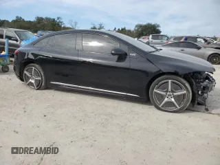 2023 Mercedes-Benz EQE with VIN W1KEG2BB2PF035809, listed as a Copart auction lot 47504175 with 24,241 mi miles and Salvage Title. Bid and sale history available at carsss.com. Image 4.