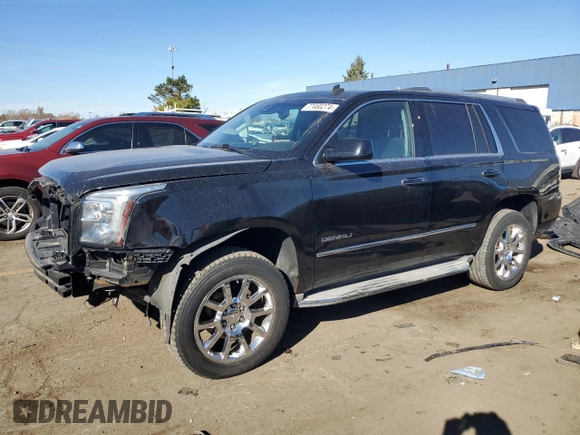 2015 GMC Yukon Denali with VIN 1GKS1CKJ9FR134446, listed as a Copart auction lot 77460274 with 158,903 mi miles and Clean Title. Bid and sale history available at DreamBid. Image 1.