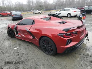 2024 Chevrolet Corvette 2LT with VIN 1G1YB3D41R5123651, listed as a Copart auction lot 44586495 with 10,847 mi miles and Salvage title. Bid and sale history available at DreamBid. Image 2.
