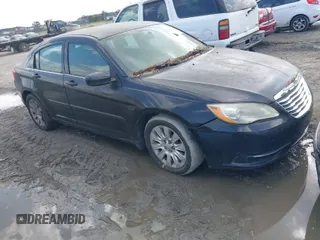2012 Chrysler 200 LX with VIN 1C3CCBAB9CN214335, listed as a IAAI auction lot 42003721 with 225,632 mi miles. Bid and sale history available at carsss.com. Image 1.