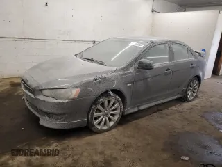 2011 Mitsubishi Lancer GTS with VIN JA32U8FW7BU010543, listed as a Copart auction lot 43706055 with 119,855 mi miles and Salvage Title. Bid and sale history available at carsss.com. Image 1.