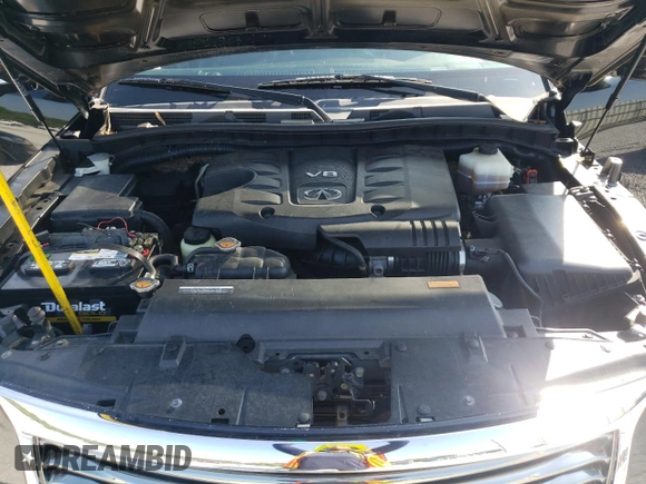 2011 Infiniti QX56 8-passenger with VIN JN8AZ2NC3B9301292, listed as a Copart auction lot 64829454 with 175,001 mi miles and Salvage Title. Bid and sale history available at carsss.com. Image 12.