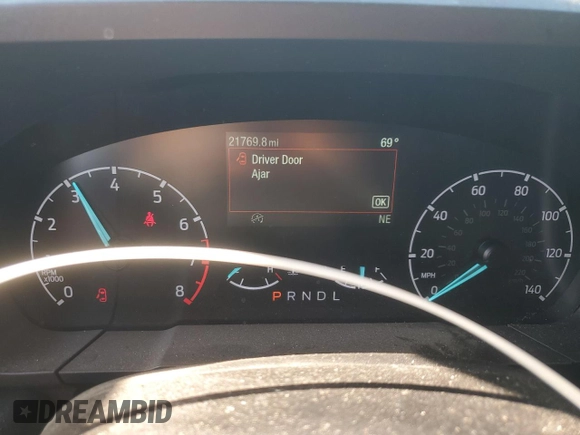 2023 Ford Maverick XL with VIN 3FTTW8F90PRA59169, listed as a Copart auction lot 54540865 with 21,769 mi miles and Salvage title. Bid and sale history available at DreamBid. Image 9.