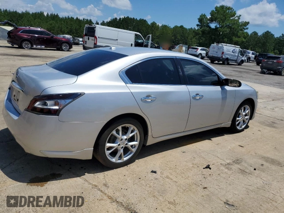 2013 Nissan Maxima SV with VIN 1N4AA5AP8DC801800, listed as a Copart auction lot 63450925 with 222,105 mi miles and Salvage title. Bid and sale history available at DreamBid. Image 3.