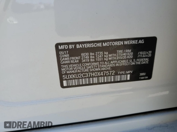 2017 BMW X6 xDrive35i with VIN 5UXKU2C37H0X47572, listed as a Copart auction lot 67859483 with 77,963 mi miles. Bid and sale history available at carsss.com. Image 14.