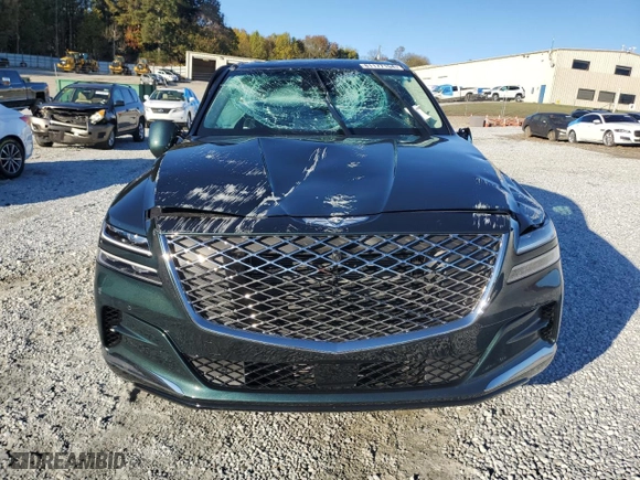 2023 Genesis GV80 with VIN KMUHBDSB6PU115995, listed as a Copart auction lot 81177154 with 20,026 mi miles and Salvage Title. Bid and sale history available at carsss.com. Image 5.