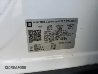 2019 GMC Terrain SLT with VIN 3GKALVEX9KL100378, listed as a Copart auction lot 50818915 with 71,338 mi miles and Salvage Title. Bid and sale history available at carsss.com. Image 13.