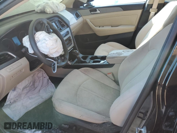 2015 Hyundai Sonata 2.4L SE with VIN 5NPE24AF2FH158586, listed as a Copart auction lot 45061375 with Not Provided miles and Salvage Title. Bid and sale history available at carsss.com. Image 7.