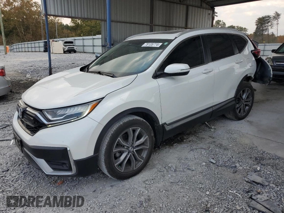 2021 Honda CR-V Touring with VIN 2HKRW1H9XMH420677, listed as a Copart auction lot 78135774 with 35,278 mi miles and Salvage Title. Bid and sale history available at carsss.com. Image 1.