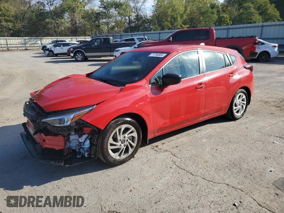 2024 Subaru Impreza with VIN JF1GUABC1R8362861, listed as a Copart auction lot 71755884 with 992 mi miles and Salvage Title. Bid and sale history available at carsss.com. Image 1.