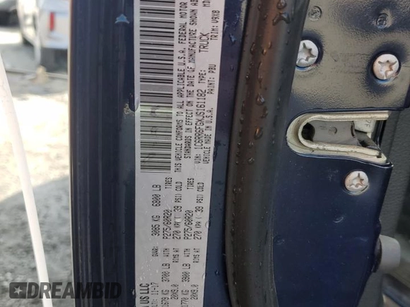 2018 Ram 1500 Express с VIN 1C6RR6FGXJS161182, выставлен на аукционе Copart как лот 55596305 с пробегом 45 812 миль миль и Списание • Salvage title. История ставок и продаж доступна на DreamBid. Изображение 12.
