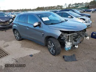 2021 Mitsubishi Outlander Sport ES with VIN JA4ARUAU9MU004186, listed as a IAAI auction lot 41245175 with 134,876 mi miles. Bid and sale history available at carsss.com. Image 1.