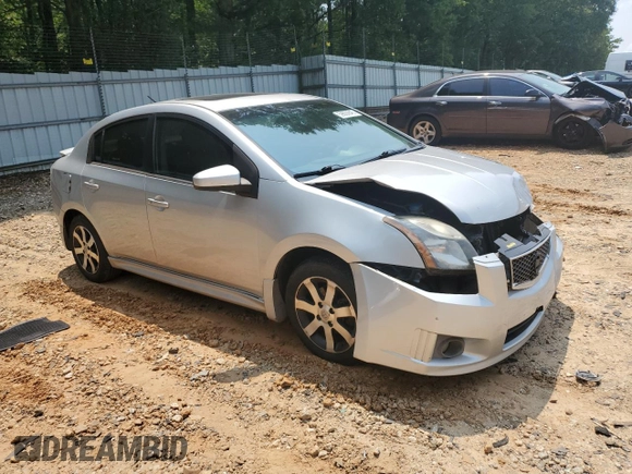 2012 Nissan Sentra SR with VIN 3N1AB6AP8CL748406, listed as a Copart auction lot 59000845 with 221,945 mi miles and Salvage title. Bid and sale history available at DreamBid. Image 4.