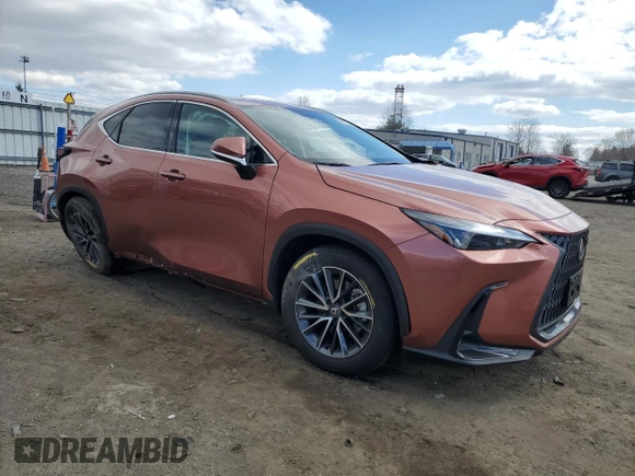 2025 Lexus NX 350 z VIN 2T2AGCEZ0SC065105, wystawiony jako Copart lot #50727115 z przebiegiem 5 389 mil mil oraz Szkoda całkowita • Salvage title. Historia ofert i sprzedaży dostępna na DreamBid. Obrazek 4.