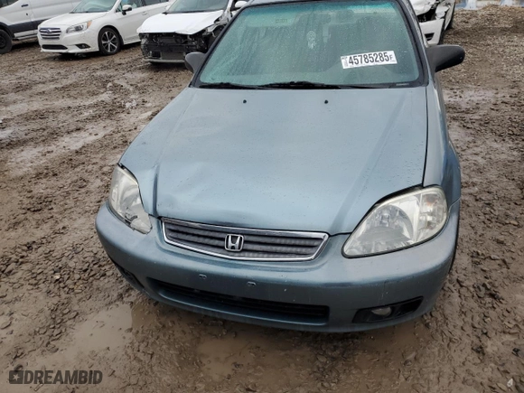 2000 Honda Civic VP with VIN 2HGEJ6614YH600003, listed as a Copart auction lot 45785285 with 164,812 mi miles and Salvage Title. Bid and sale history available at carsss.com. Image 5.
