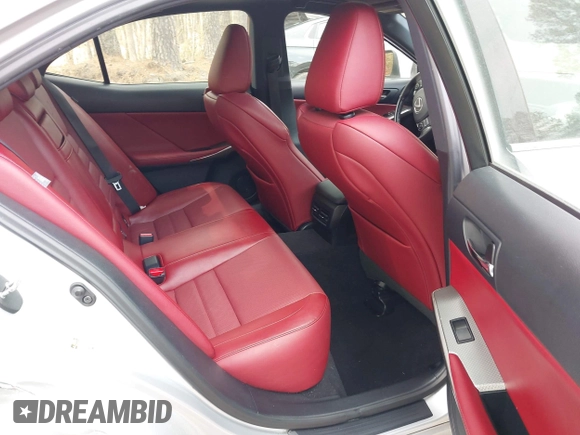 2016 Lexus IS 350 with VIN JTHBE1D21G5027375, listed as a IAAI auction lot 41938281 with 86,708 mi miles and . Bid and sale history available at DreamBid. Image 8.