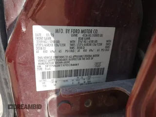 2015 Ford F-250 Lariat с VIN 1FT7W2BTXFEC54441, выставлен на аукционе IAAI как лот 42375875 с пробегом 183 100 миль миль и . История ставок и продаж доступна на DreamBid. Изображение 9.