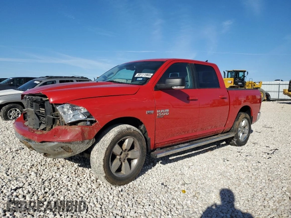 2019 Ram 1500 Classic Lone Star with VIN 1C6RR6LT9KS653530, listed as a Copart auction lot 88111965 with 46,804 mi miles and Salvage Title. Bid and sale history available at carsss.com. Image 1.
