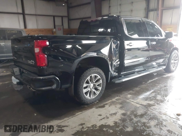 2020 Chevrolet Silverado 1500 High Country with VIN 3GCUYHET1LG414352, listed as a IAAI auction lot 41244229 with 1 mi miles. Bid and sale history available at carsss.com. Image 4.