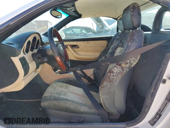 2001 Mercedes-Benz SLK-Class with VIN WDBKK65F71F218677, listed as a Copart auction lot 77267814 with Not Provided miles and Salvage Title. Bid and sale history available at carsss.com. Image 7.
