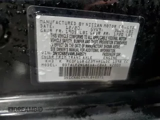 2021 Nissan Versa SV with VIN 3N1CN8EV4ML840571, listed as a Copart auction lot 52743805 with 101,509 mi miles and Salvage title. Bid and sale history available at DreamBid. Image 13.