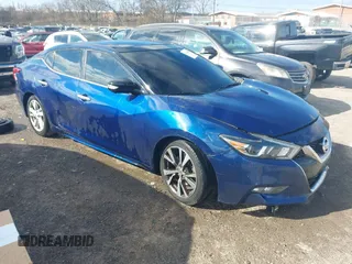 2016 Nissan Maxima 3.5 SV with VIN 1N4AA6AP6GC388673, listed as a IAAI auction lot 41746884 with 148,283 mi miles. Bid and sale history available at carsss.com. Image 1.