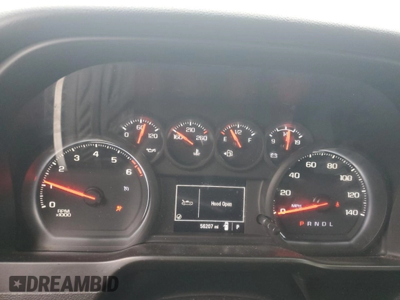 2021 Chevrolet Silverado 1500 Work Truck with VIN 3GCNWAEF5MG343296, listed as a Copart auction lot 45203685 with 56,207 mi miles and Non Repairable. Bid and sale history available at carsss.com. Image 9.