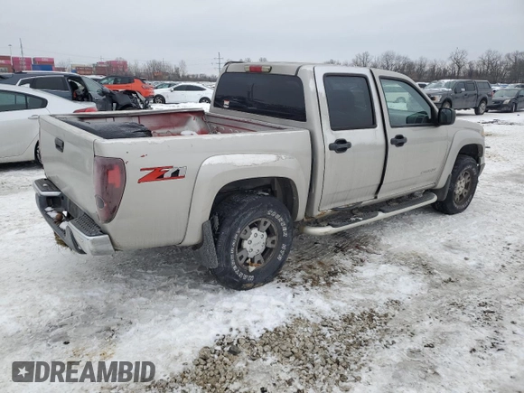 2005 GMC Canyon 1SF SLE Z71 with VIN 1GTDT136X58243340, listed as a Copart auction lot 88508755 with 0 mi miles and Salvage Title. Bid and sale history available at carsss.com. Image 3.