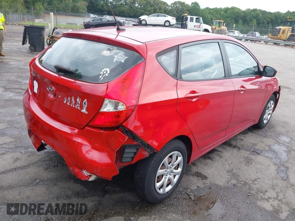 2012 Hyundai Accent GS with VIN KMHCT5AE6CU012772, listed as a IAAI auction lot 42383744 with 185,867 mi miles and . Bid and sale history available at DreamBid. Image 4.