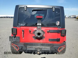 2016 Jeep Wrangler Unlimited Sahara with VIN 1C4HJWEG4GL186000, listed as a Copart auction lot 62554085 with 80,506 mi miles and Salvage title. Bid and sale history available at DreamBid. Image 6.